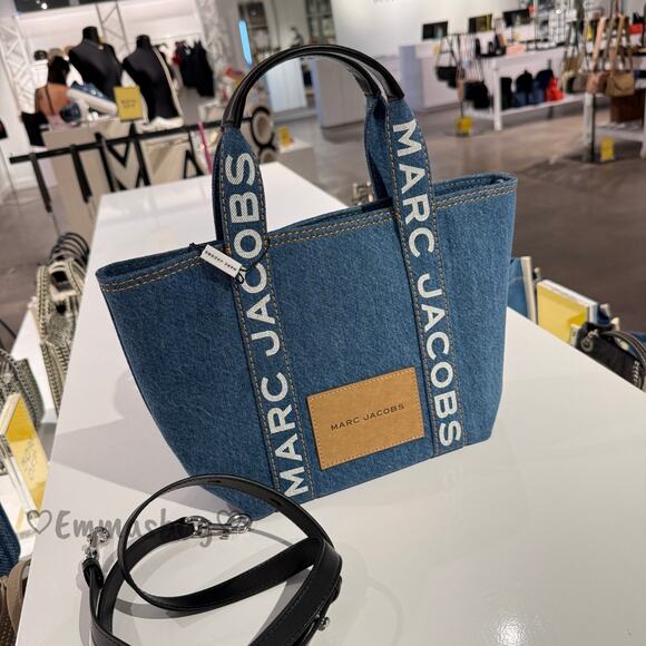 Marc Jacobs Handbags - MARC JACOBS Small Canvas Tote 4F5HTT015H02 Denim